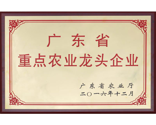 廣東省重點農業(yè)龍頭企業(yè)